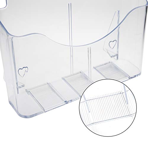 Yarlung 2 Pack Acrylic Brochure Holder, 8.5 x 11 Inches Clear Booklet Display Stand for Desk or Wall Mount, Plastic Countertop Organizer for Menu, Pamphlet, Literature, Document, Magazine, Journals