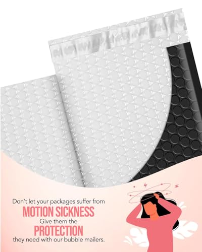 GSSUSA Black Bubble Mailers 8.5x12" 500 Pack Padded Envelopes Self Seal - color: Black, size: 8.5X12 500PC