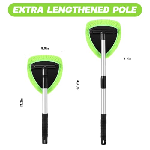 Baderke 10 Pcs Windshield Cleaning Tool Car Window Cleaner, Green - color: Green