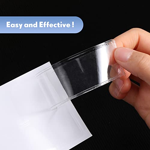 Epakh 50 Pcs Self Adhesive Label Holders 1.2 x 4.3 in Shelf Tag Pockets