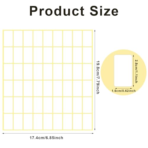 1620 Pcs File Folder Labels 0.6 x 1 Inch Blank Name Labels White Labels Stickers Writable Food Labels for Jars Boxes Envelopes School Office Kitchen - color: 1620pcs 28x16 Mm