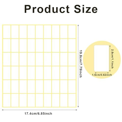 1620 Pcs File Folder Labels 0.6 x 1 Inch Blank Name Labels White Labels Stickers Writable Food Labels for Jars Boxes Envelopes School Office Kitchen - color: 1620pcs 28x16 Mm