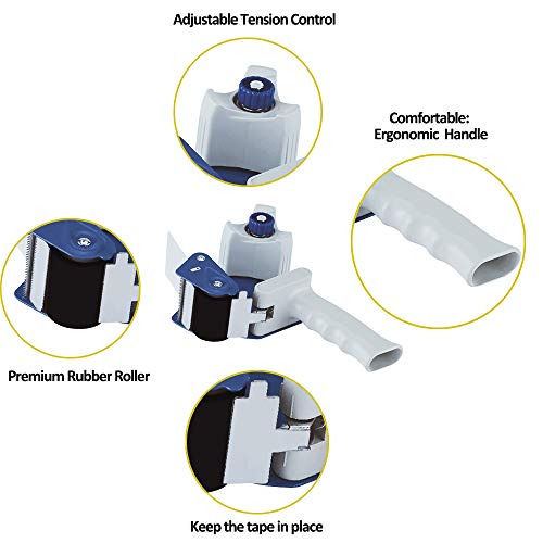 PERFECTAPE 3" Heavy Duty Packing Tape 1 Roll with 3" Tape Gun, 3" x 65Y - size: 1-PACK