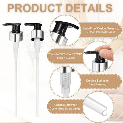 uxcell Soap Dispenser Pump Heads Gold Black/Silver Black 12 Pcs Pcs - color: Gold Black/Silver Black, size: 28/410