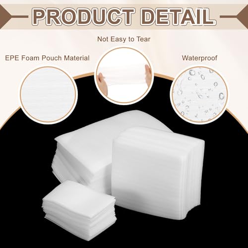 uxcell 25 Pcs Cushion Foam Pouches, 8" x 6" Cushioning Packing Supplies Cushioning Foam Padding Sheets for Moving and Packaging Dishes, China, Books, Photo Frame - size: 20 x 15 cm/7.9 x 5.9 inches