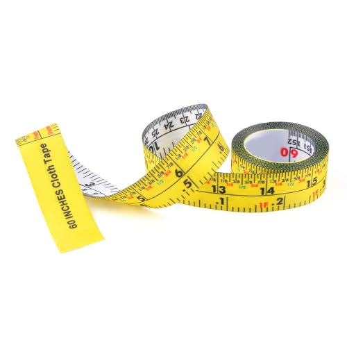 60'' Fractional Inch and Decimal Engineer Scale Cloth Tape Measure