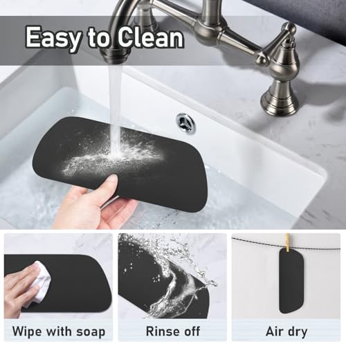 LOPNUR 2 Pack Refrigerator Drip Tray Catcher, Large 9x3.1" Trapezoid, Black - color: Black, size: Trapezoid - 9"x3.1"