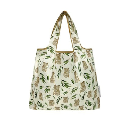 allydrew Medium Foldable Tote Nylon Reusable Grocery Bag (Set of 2) - color: Koalas