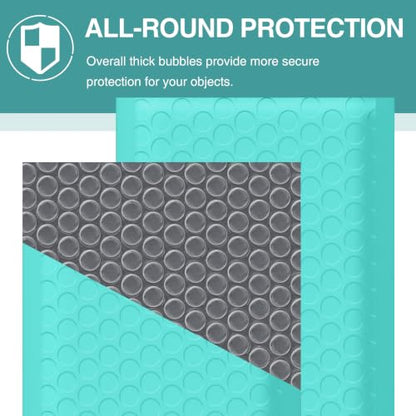 Famagic Bubble Mailers 10.5x16 Inch 25pc Teal Usable 10.5x15 Self Seal Adhesive Padded Envelopes Large Shipping Bags for Jewelry Makeup Supplies - color: Teal, size: 10.5x16 25pcs