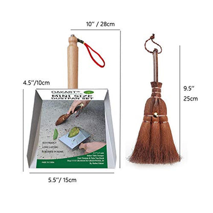 Mini Metal Dustpan and Brush Set for Fireplace Ash Cleanning - style: Mini Dustpan