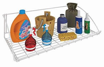 ClosetMaid 8279 24-Inch Wide Laundry Utility Hanger Shelf, White - size: 24-inch