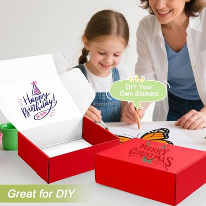 Large Shipping Boxes 20 Pack, 12x9x4 Inch Mailer Boxes, Red - color: Red, size: 12-9-4 Inch