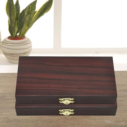 2 PCS Wooden Lockable Currency Tray, Metal Cash Box Single Row Currency Tray Money Organizer for Cash Money Storage Box with Lid Money Saving Organizer Cash Organizer Money Gift Box Organizer