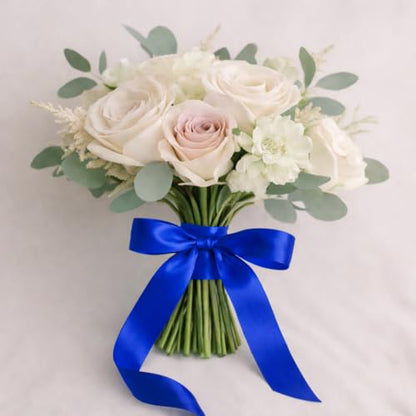 Royal Blue Satin Ribbon Roll 1-1/2 Inch x 36 Yards for Wreaths & DIY Crafts - color: Royal Blue