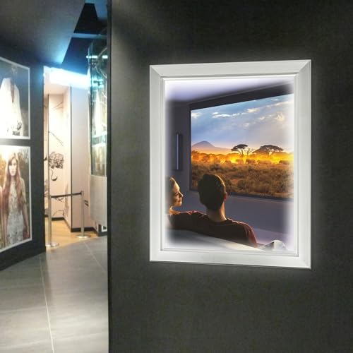 16'' x 20'' LED Poster Frame, Backlit Light Box Sign 18W with Aluminum Frame, Front Open Advertising Light Box for Menu Poster Art Display, Silver - color: Silver, size: 16" x 20"