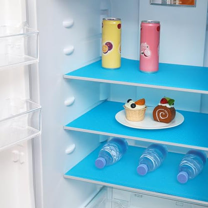100% EVA Shelf Liner Waterproof Non Adhesive, 12" x 240", Blue - color: Blue, size: 12"W x 240"L