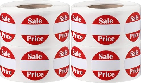 Tenare 1000 Pcs Sale Price Labels Yard Garage Sale Stickers 0.87 Inches - size: 0.87 inch (Pack of 2)