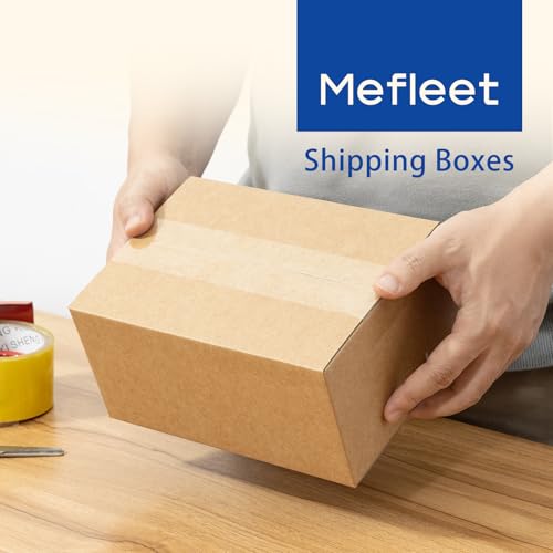 Mefleet 8x6x4" Small Shipping Boxes 50 Pack Corrugated Cardboard Box Brown - size: 8x6x4 inches (50 Pack)