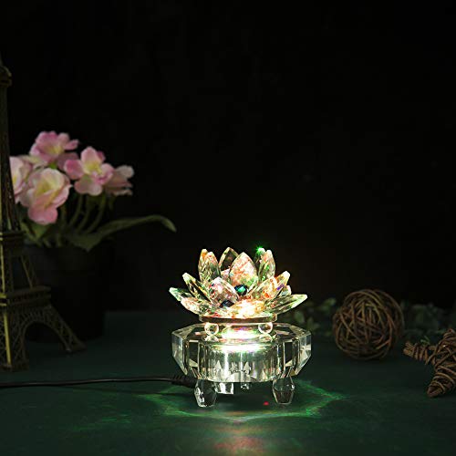 IFOLAINA Crystal LED Light Base for 3D Glass Art Lighted Display Stand - color: O-Clear-Multicolor