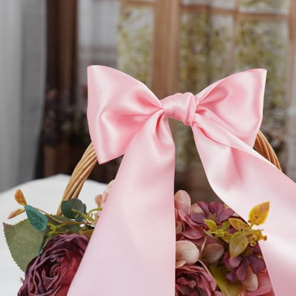 Pink Double-Faced Satin Ribbon, 3 Inch x 10 Yards - color: Pink