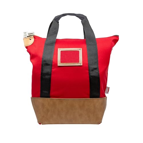 Locking Heavy Duty Courier Bag, 18x18x8 inch - color: Red