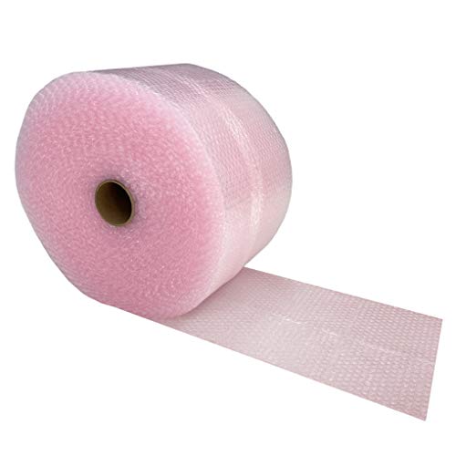 Pink Anti-Static Bubble Roll, 12" x 175', Small 3/16" - color: Pink Antistatic, size: 12" x 175' Small 3/16"