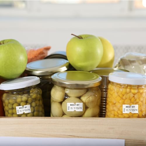 10 Rolls Best by Labels for Price Gun Expiration Date Pantry Labels Bulk 10, 000 Blank Price and Date Gun Label for Containers, Kitchen Stickers for Food Freshness