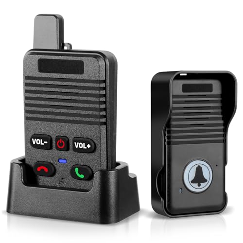 Wireless Doorbell, Waterproof Full Duplex Intercom Door Bell 1000ft - size: 1 Receiver+1 Transmitter