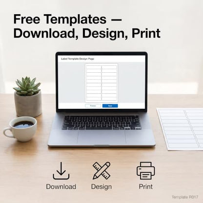 4" X 1" Matte White Printable Address Labels (250 Sheets, 5000 Stickers) - style: 5000 Labels