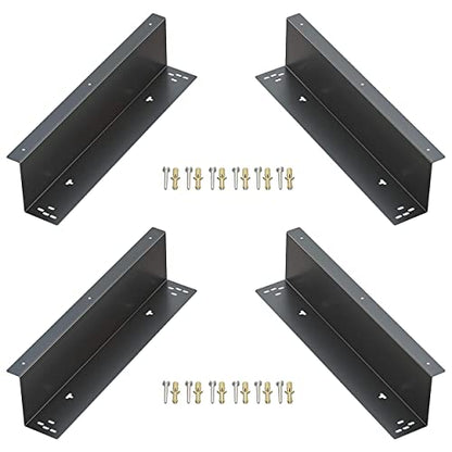 Cash Drawer Under Counter Mount Brackets 2.6 x 16.3 x 4.1 in - 2 Pk - Black - color: Black, size: 16 Inches (2 Pack)