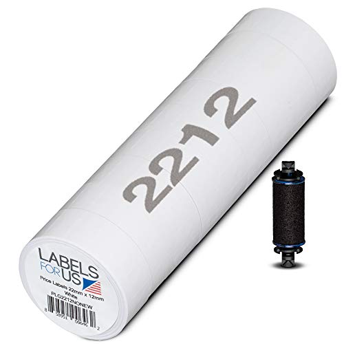 Compatible Labels for Garvey 2212-22mm x 12mm - 10,800 Labels - Pack with 9 Rolls - Labels for Us