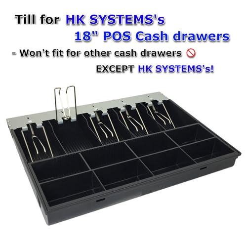 HK SYSTEMS Till for 18" POS Cash Drawer (ASIN : B01KU4TUGA) ONLY. Won't fit to Other Cash Drawers. - size: 04. For 18" 5B/8C