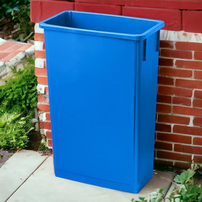 23 Gallon Dark Blue Slim Tall Plastic Industrial Trash Cans for Kitchen and Restaurant - color: Dark Blue, size: 23 Gallon