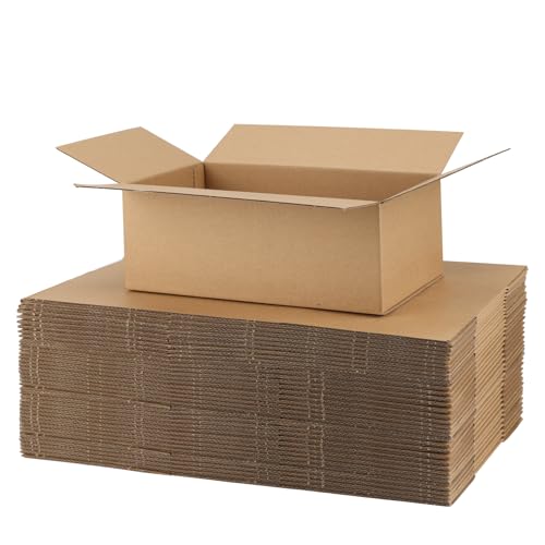 CRUGLA 25 Packs 10x6x4 Shipping Boxes, Brown Mailing Boxes - size: 10x6x4 Inch 25 Pack