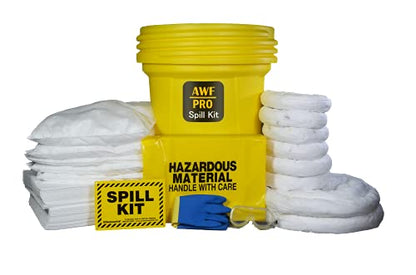 AWF PRO 30 Gallon Oil Only Spill Kit, 81 Pieces - size: Oil Only Spill Kit