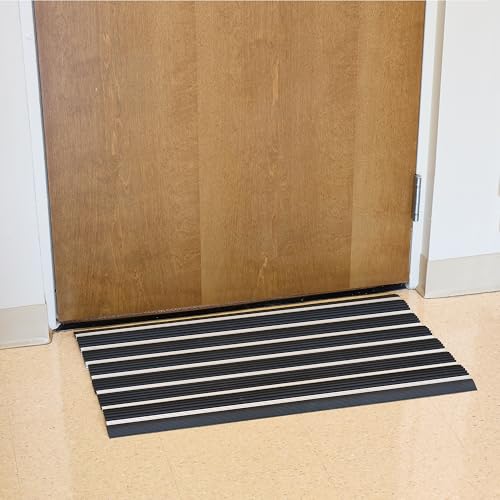 Ecomills Alumat Aluminum Doormat, 20" x 32.6", Black - size: 1'8" x 2'9" (Rectangular)