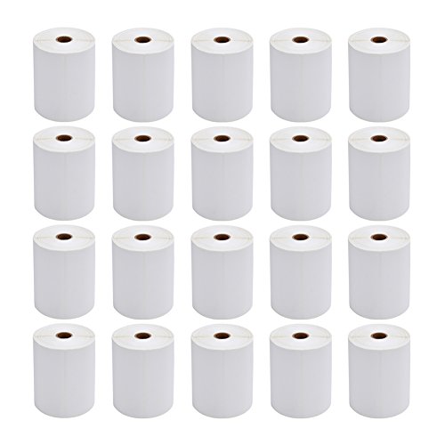 FungLam Thermal Labels 4x6 Direct Thermal Shipping Labels, 20 Rolls with 250 Labels/Roll, 1'' Core, Compatible Zebra 2844 ZP-450 ZP-500 ZP-505 Thermal Printer Label - size: 20 Rolls