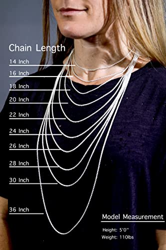 Stainless Steel Military Ball Bead Chain 2mm 3mm 4mm 6mm Dog Tag Link Pallini Necklace - size: Length 18 Inches, style: 2.0mm