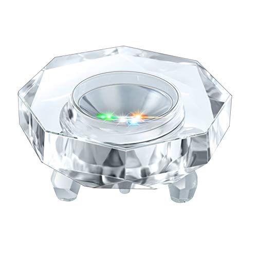 IFOLAINA Crystal LED Light Base for 3D Glass Art Lighted Display Stand - color: O-Clear-Multicolor