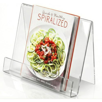 MyGift Premium Clear Acrylic Cookbook Stand & Book Display Holder - size: 1 Stand