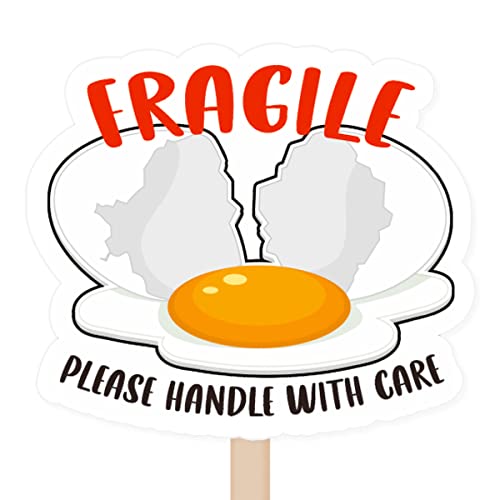 Egg Fragile Please Handle with Care Stickers, Funny Fragile Business Order Paster, Small Business Mailbox Warning Stickers, Warning Paster for Shipping Packing 400 PCS - style: Fragile Please Handle with Care