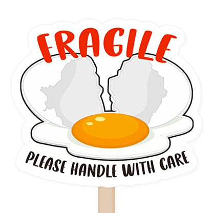 Egg Fragile Please Handle with Care Stickers, Funny Fragile Business Order Paster, Small Business Mailbox Warning Stickers, Warning Paster for Shipping Packing 400 PCS - style: Fragile Please Handle with Care