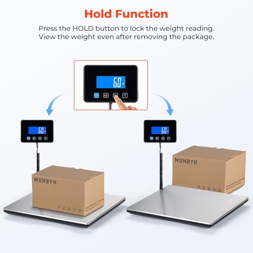 MUNBYN 660lb/1.8oz Shipping Scale, Digital Postal Scale for Packages
