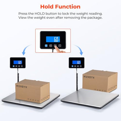 MUNBYN 660lb/1.8oz Shipping Scale, Digital Postal Scale for Packages