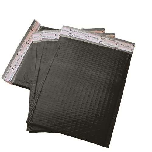 AirnDefense 200 pcs #5 10.5x16 Black Padded Envelopes - Poly Bubble Mailers (Pack of 200)