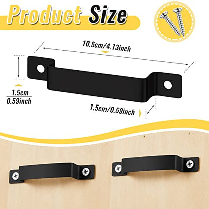 Funrous 12 Pcs Tape Measure Clip Tape Measure Holder with Screws, Black - color: Black