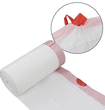 6 Gallon White Drawstring Trash Bags, 120 Counts