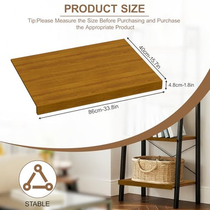 5-Pcs Bamboo Wire Rack Covers, 34"x16" Wire Shelf Covers for Shelving Pantry, No Assembly - size: 34"Wx16"D