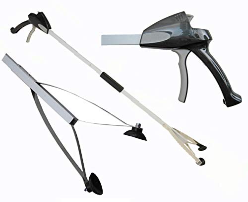 ArcMate EZ Reacher PRO - Heavy Duty Grab-It Reaching Tool – Grabber Reacher with Extra-Large Grip, Locking Handle and 4.5 Inch Jaws - Ideal for Commercial, Maintenance, Seniors, 40" - size: 40" Pro Collapsible