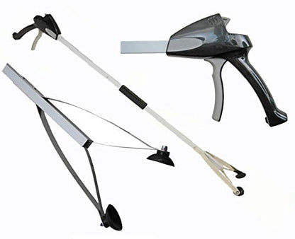 ArcMate EZ Reacher PRO - Heavy Duty Grab-It Reaching Tool – Grabber Reacher with Extra-Large Grip, Locking Handle and 4.5 Inch Jaws - Ideal for Commercial, Maintenance, Seniors, 40" - size: 40" Pro Collapsible